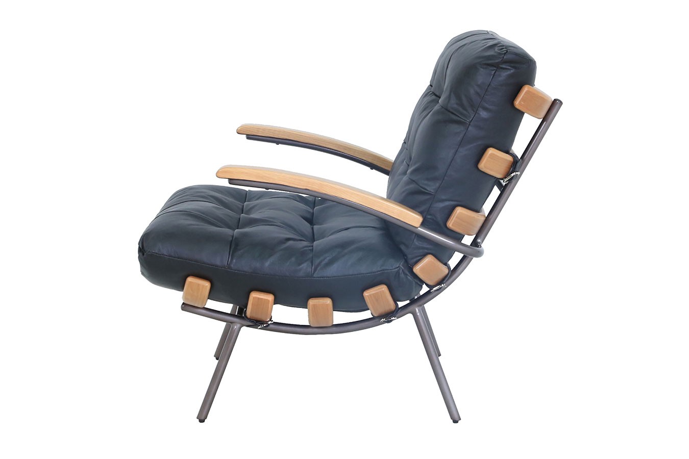 Designsessel Chester Leder schwarz