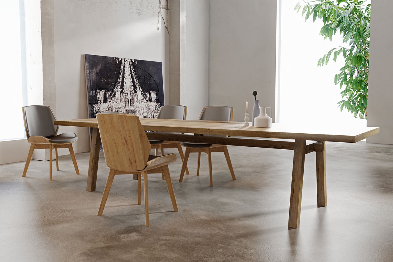 Esstisch Connor Eiche lackiert 200 *100 cm