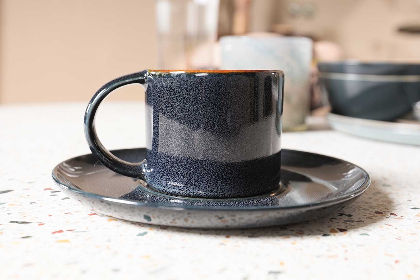 Unterteller für Espressotasse dunkelblau