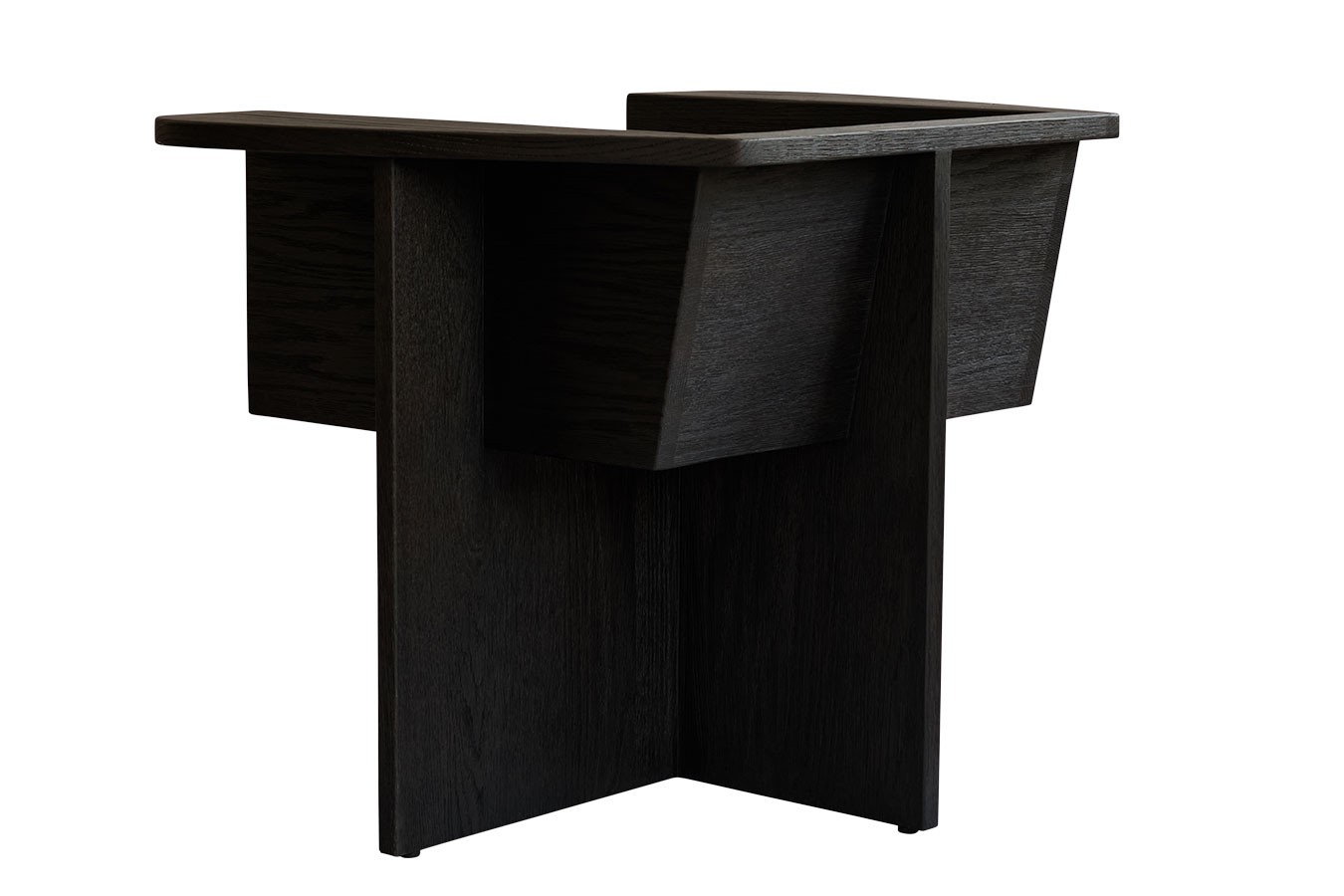 Lounge Sessel Brutus Eiche schwarz