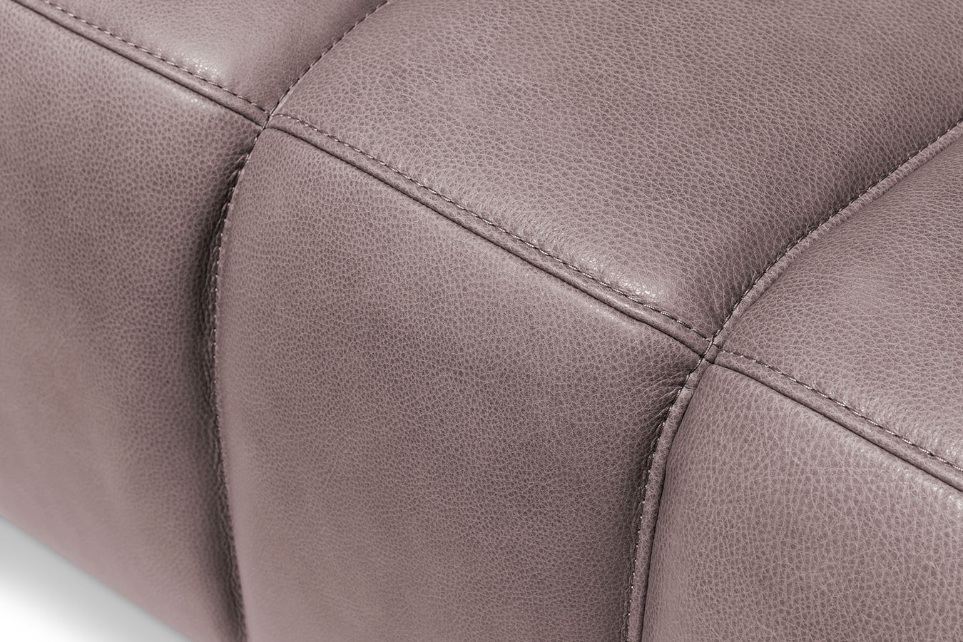 Hocker Bella Leder braun B 105 cm