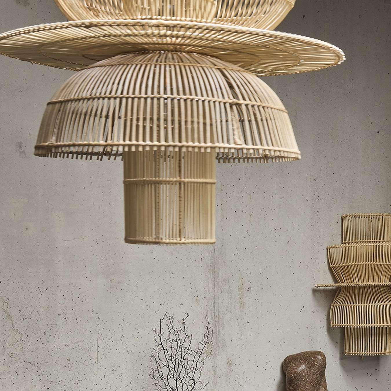 Hängeleuchte Bo Rattan D 65 cm