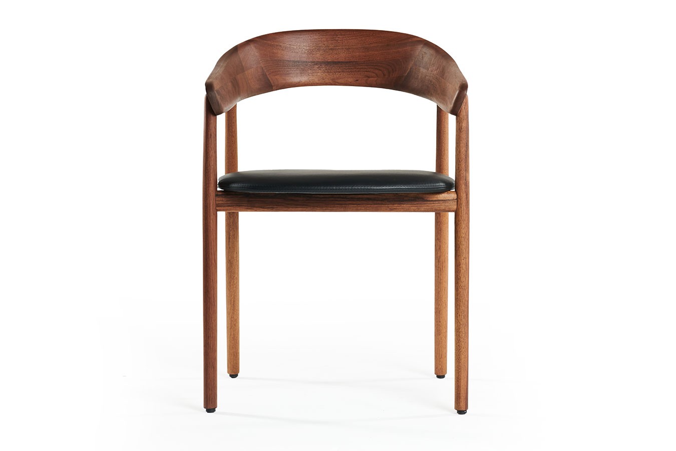 Designerstuhl Unaj mit Arm Nussbaum