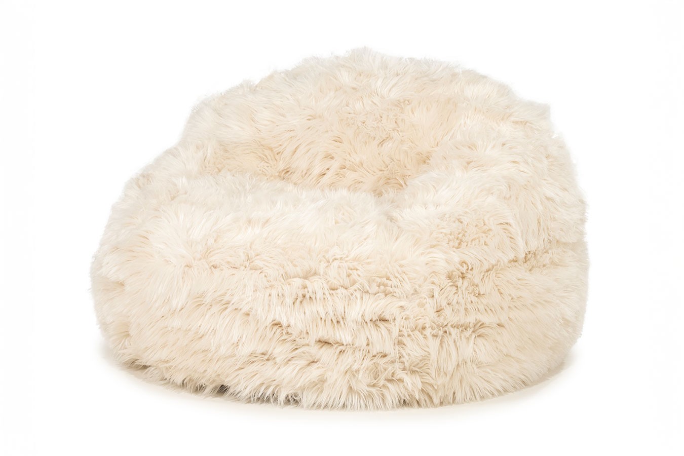 Sitzsack Snuzzle Kunstfell weiss