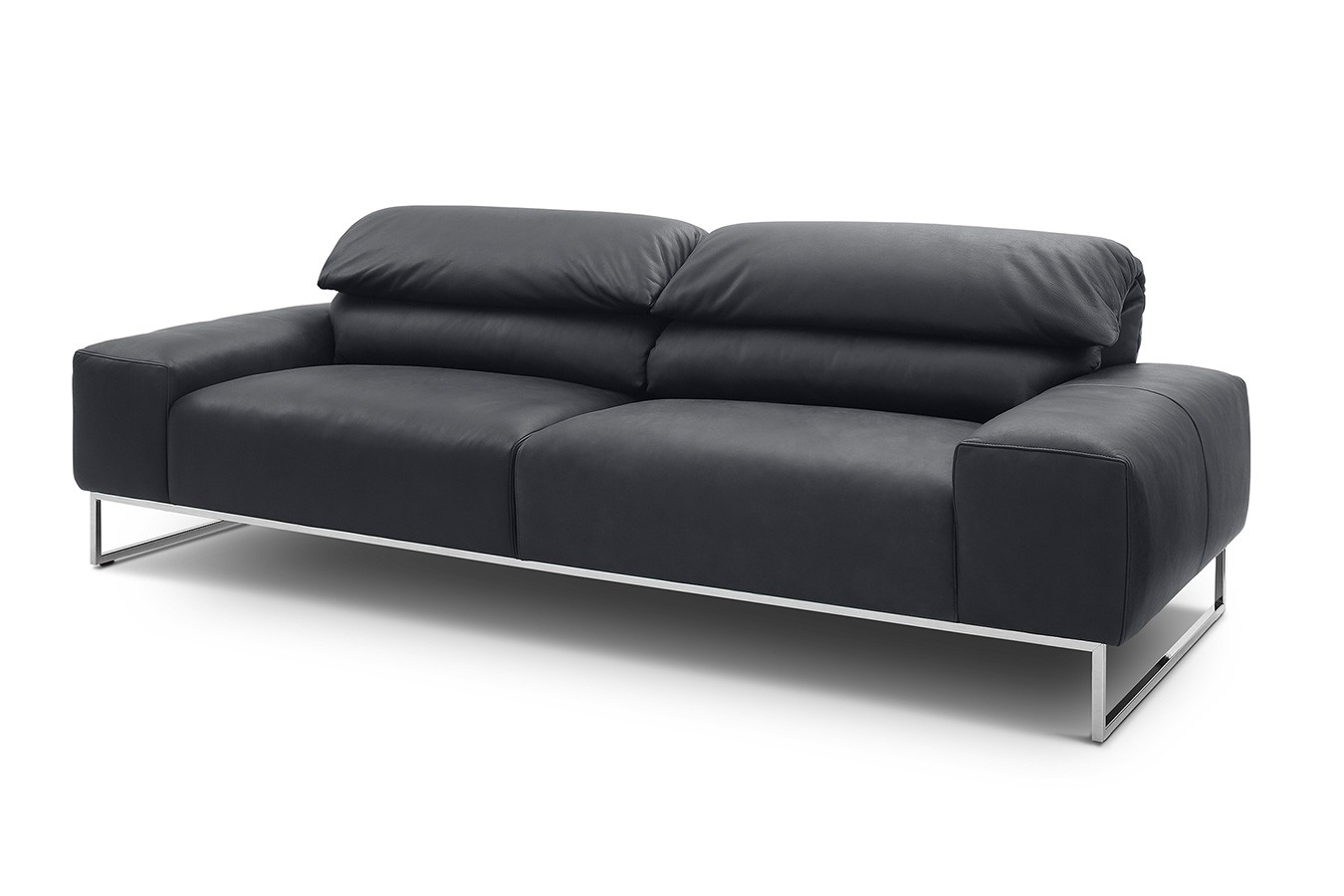 2-Sitzer Samara Leder schwarz