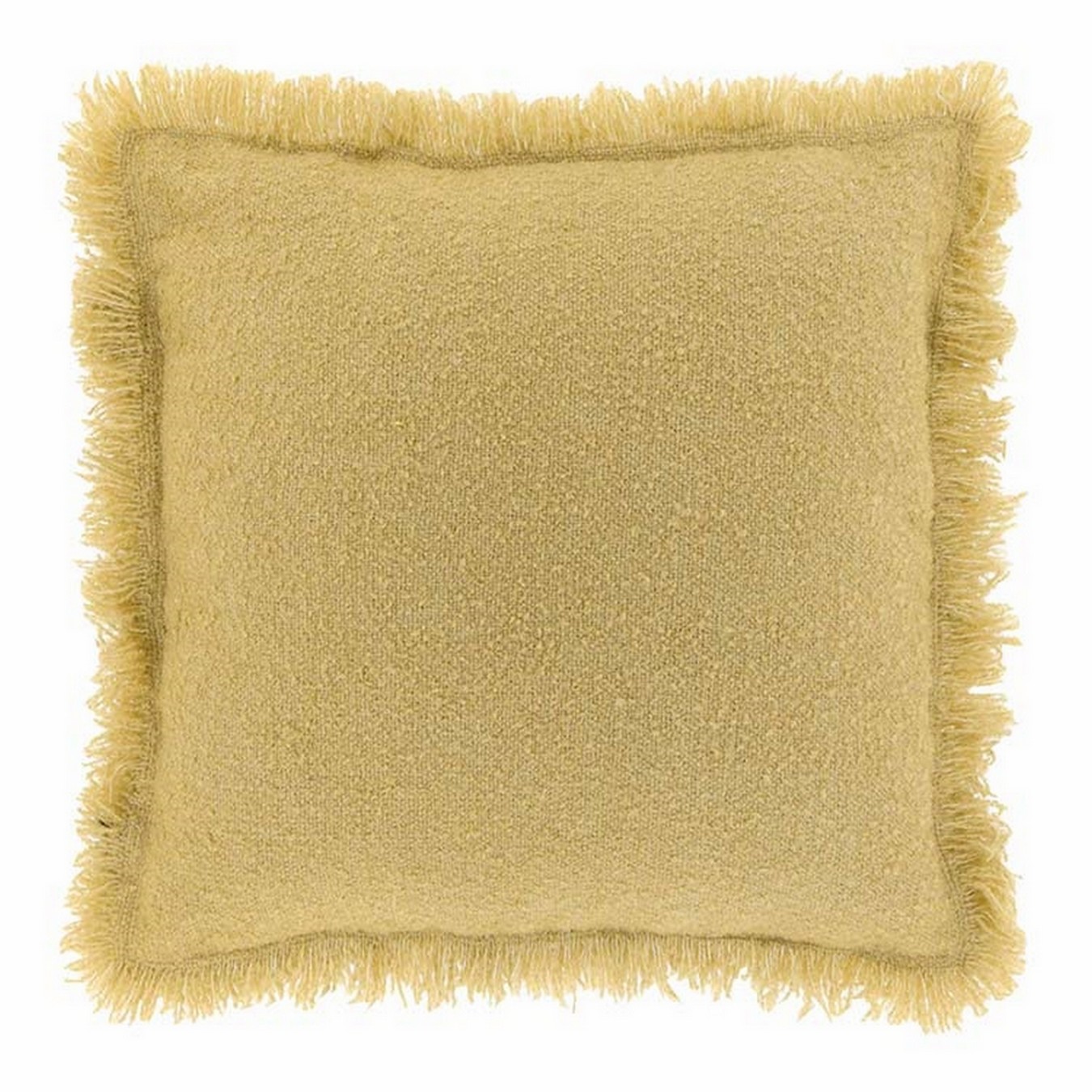 Kissen Lauri Boucle gelb 45x45 cm