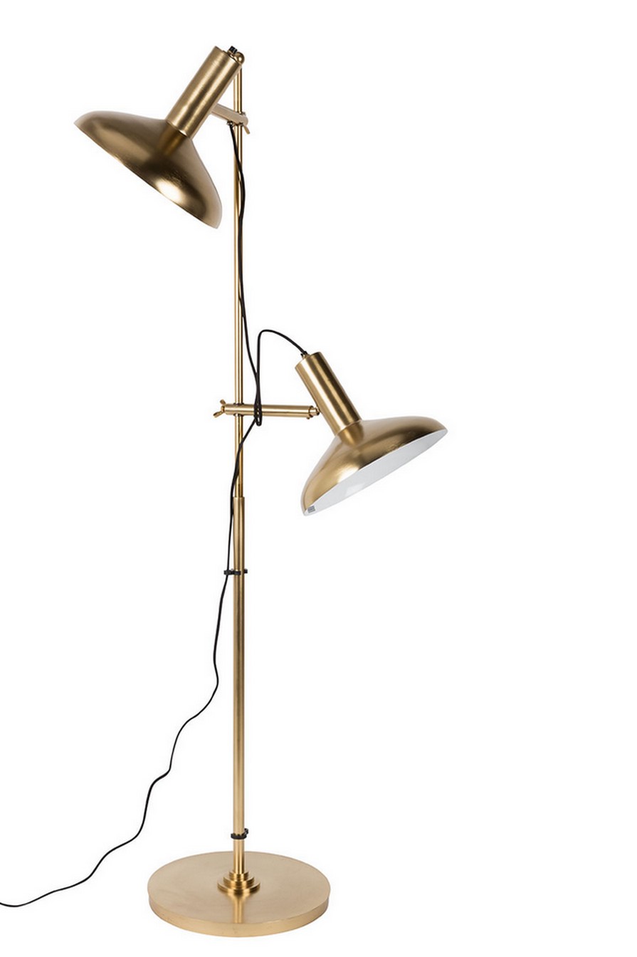 Stehleuchte Messing h 163 cm