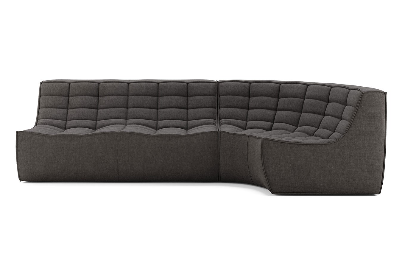 Sofakombination N701 Stoff grau