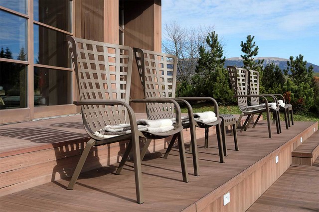 Gartensessel mit Armlehne Folio grau