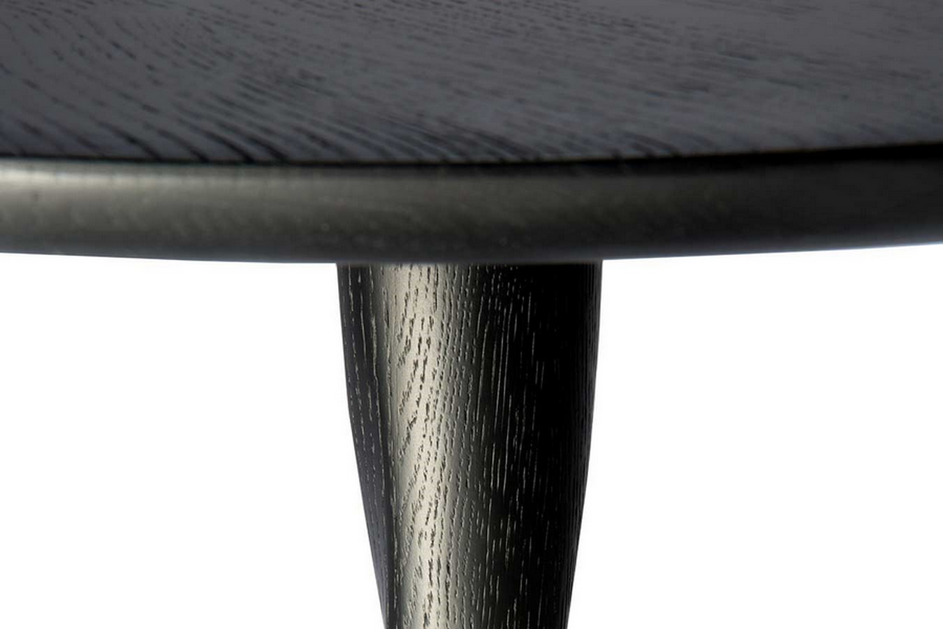 Bistrotisch Torsion Eiche schwarz D 70 cm