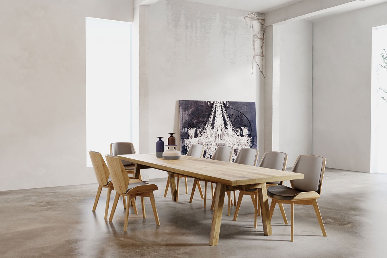 Esstisch Connor Eiche lackiert 200 *100 cm