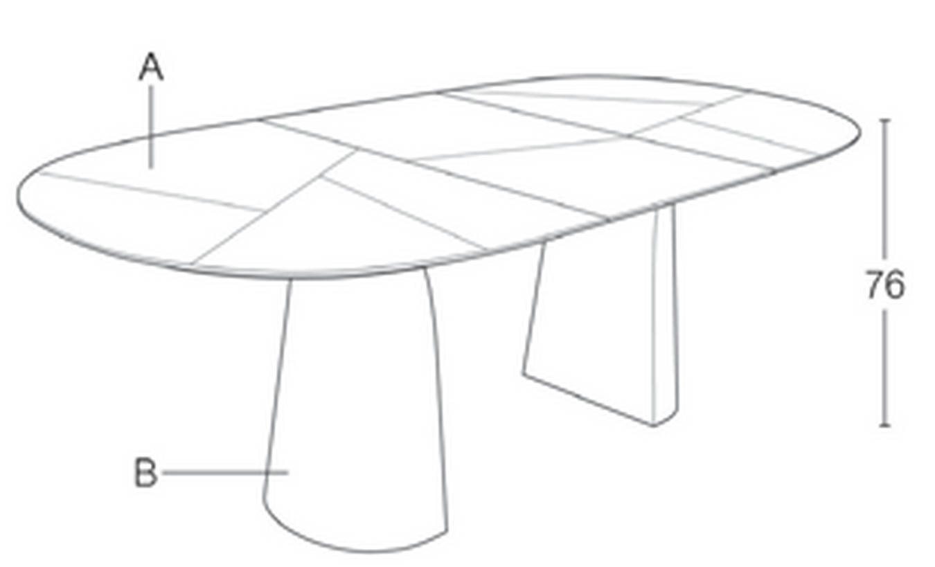 Ausziehtisch Bloom T0301 Mosaic Eiche 160>220 cm