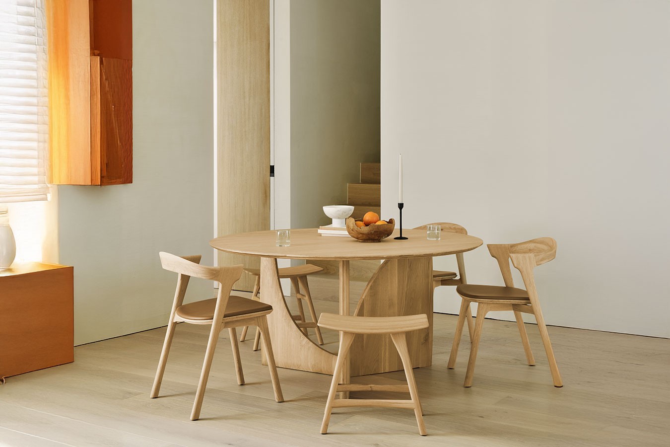 Esstisch Geometric Eiche natur D 150 cm