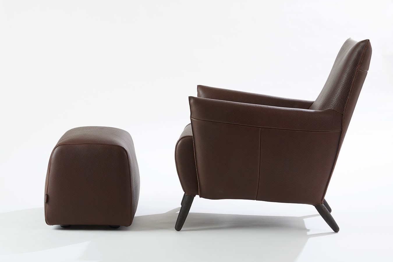 Loungesessel Cheo Leder braun