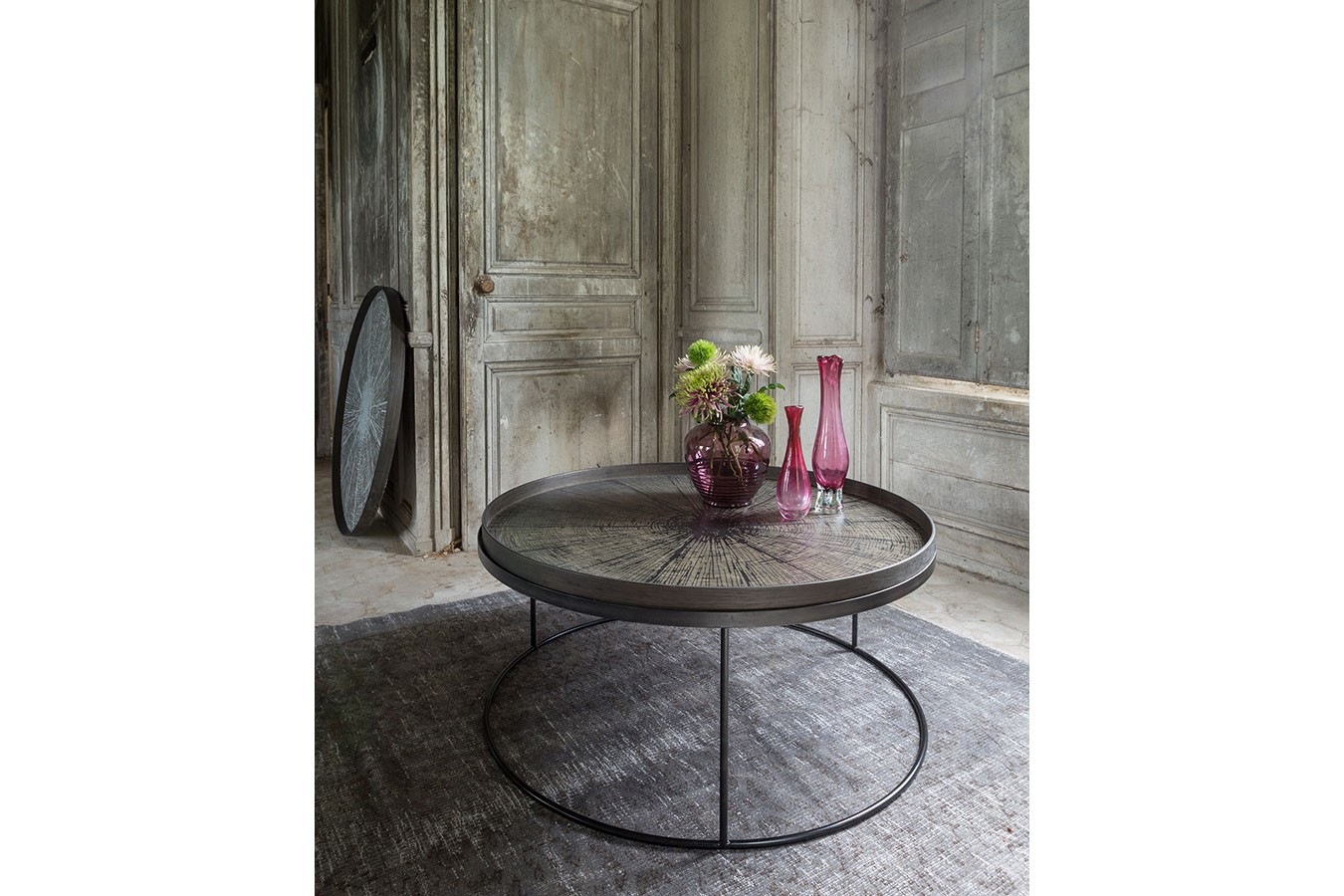 Notre Monde Tablett Black Slice rund D 92 cm