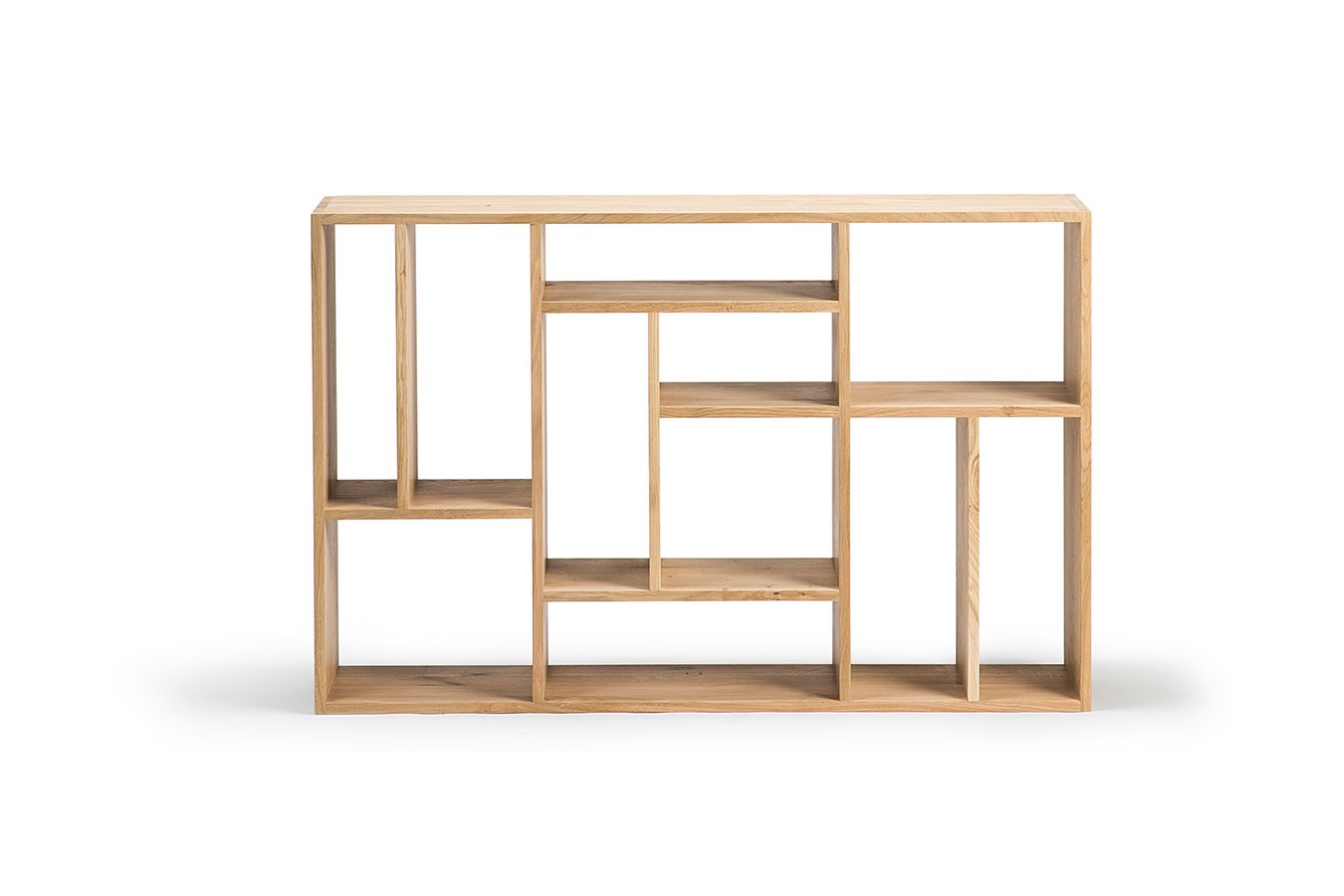 Regal M Eiche massiv H 139 cm