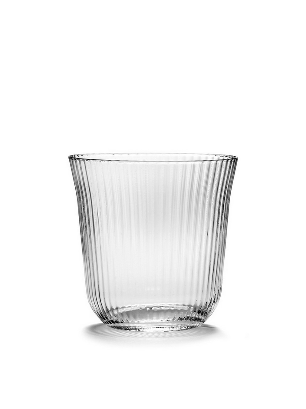 Wasserglas Inku geriffelt H 9 cm
