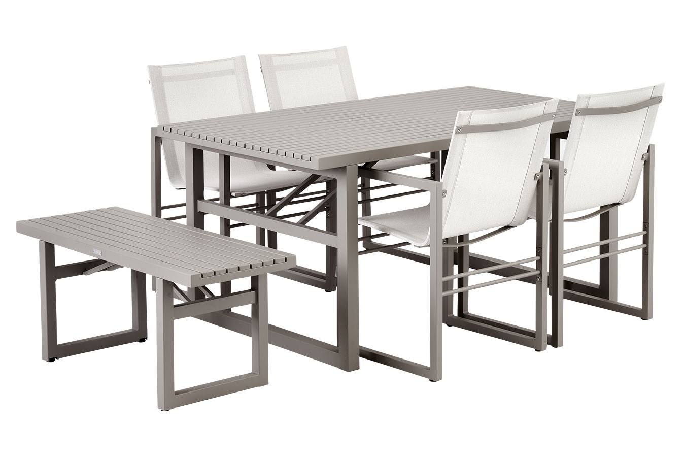 Sitzbank Vevi Aluminium beige 105cm
