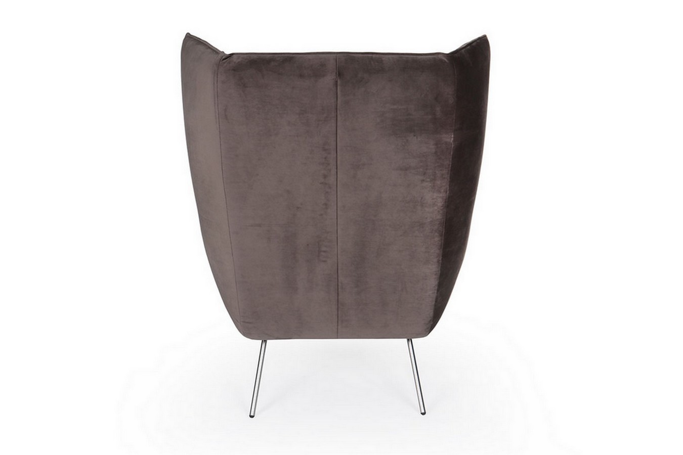 Loungesessel Evelin Velvet mit dem Sonderfuß chrome matt