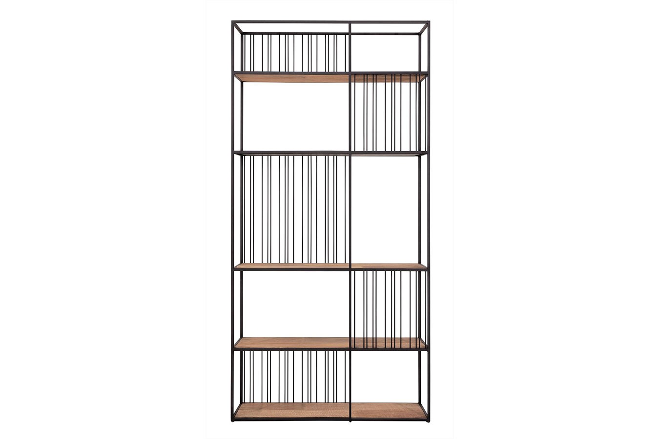 Bücherregal Barra Teak-Metall B 95 cm