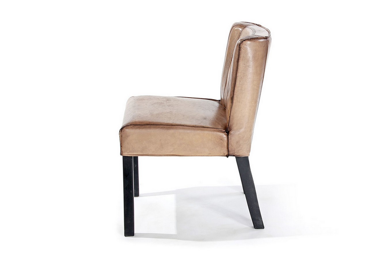 Fily Stuhl Leder/Holz olive