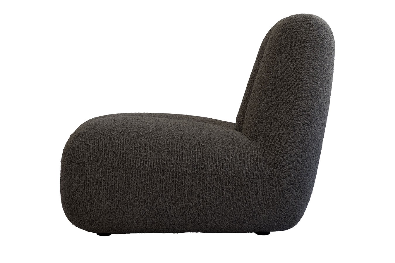 Lounge Sessel Toe Bouclé dunkelgrau