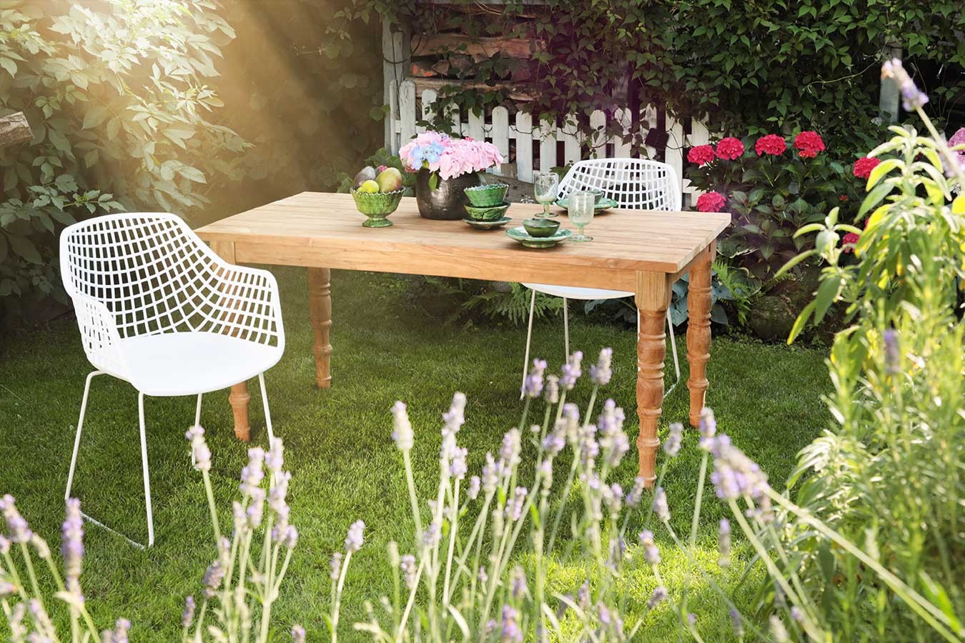 Gartentisch Brasserie Teak massiv 190 cm