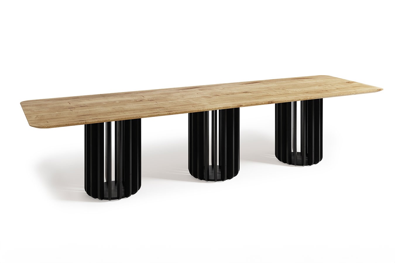 Esstisch Beatrice Eiche lackiert oval B 200 cm