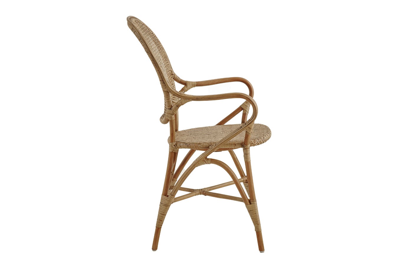 Armlehnstuhl Rossi Rattan antikbraun