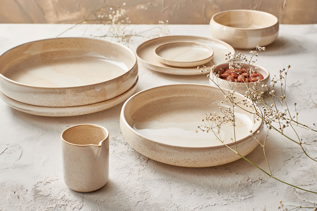 Schüssel Nougat beige D 10,9 cm