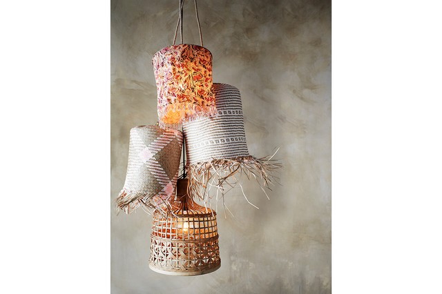 Deckenlampe Boho Bamboo D 40 cm