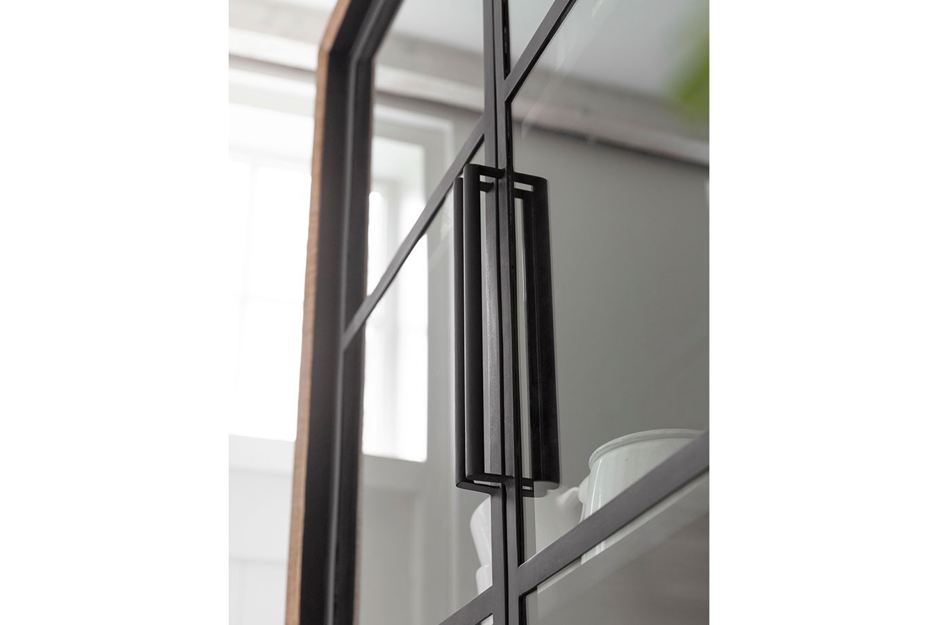 Vitrinenschrank Metropole Teak H 210 cm