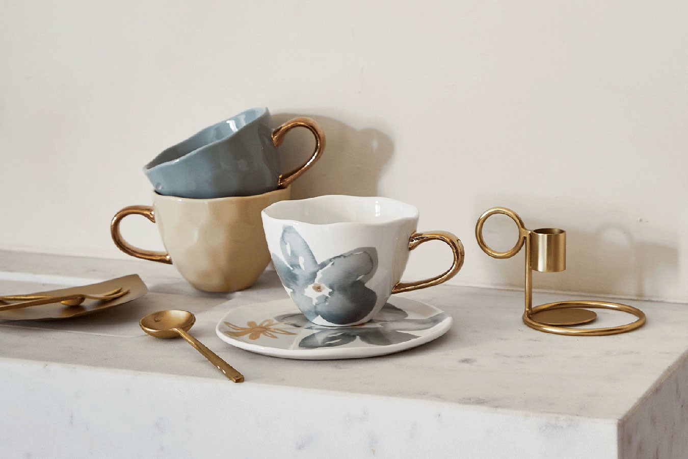 Kaffeetasse Porzellan natur