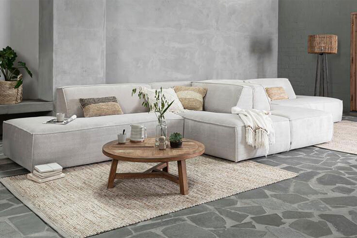 Couchtisch Ibiza Teak D 90 cm