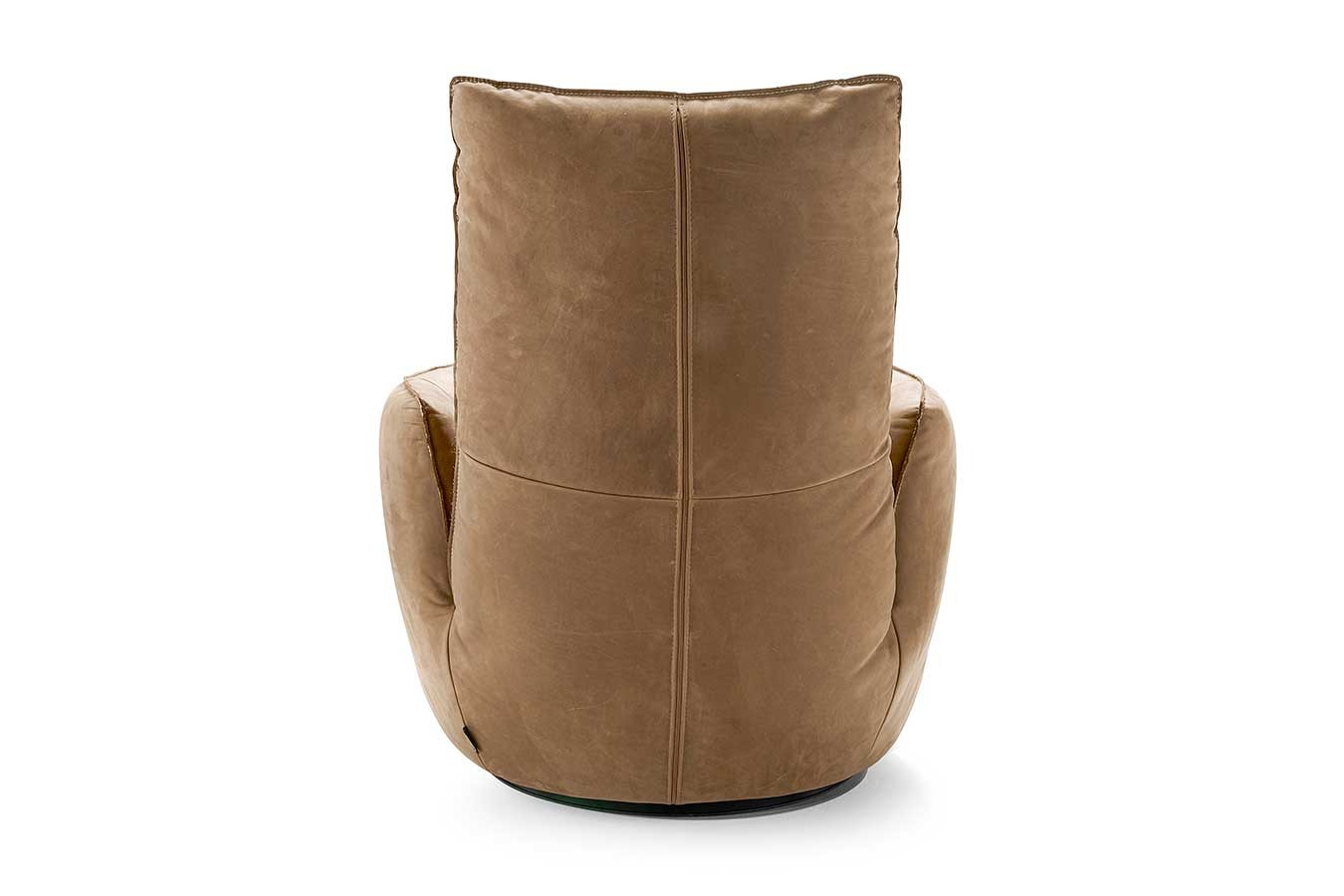 Funktionssessel Blobb Leder beige