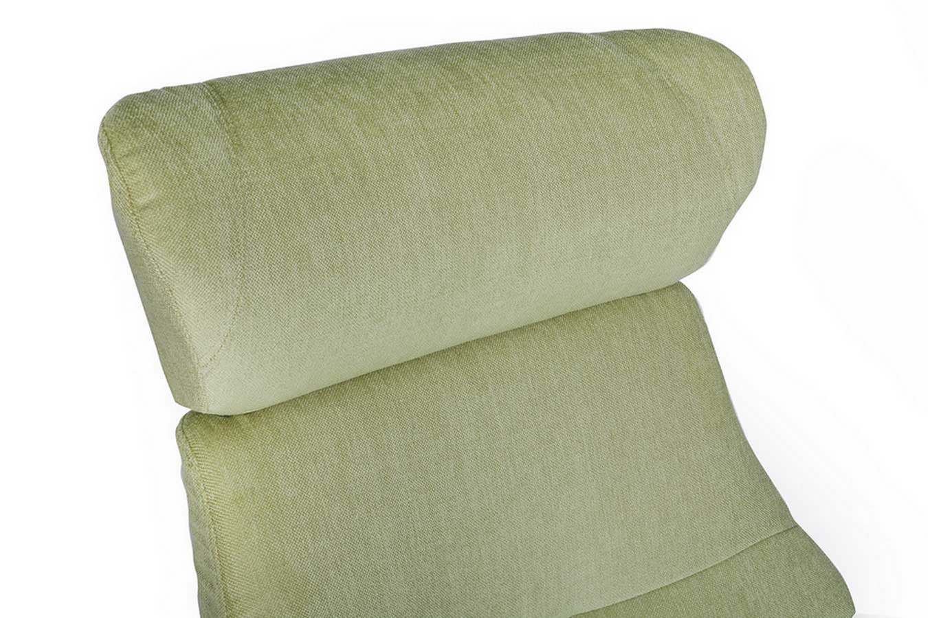 Designer Drehsessel mit Kopfstütze Stoff limette 360 ° drehbar B 79 T84 H 111 cm