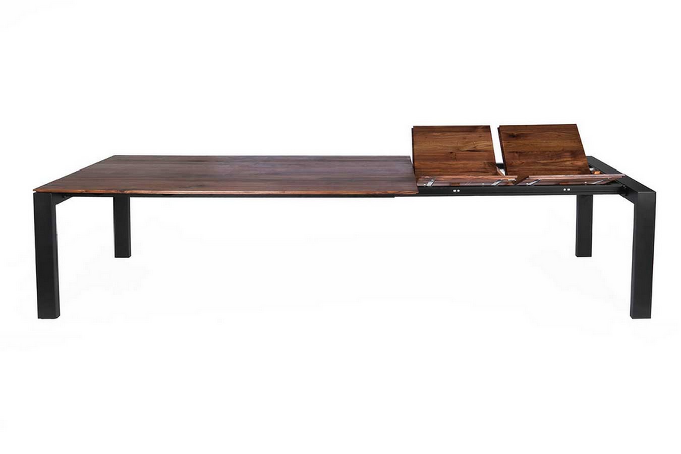 Ausziehtisch Deno Massivholz Nussbaum 140-190 konfigurierbar