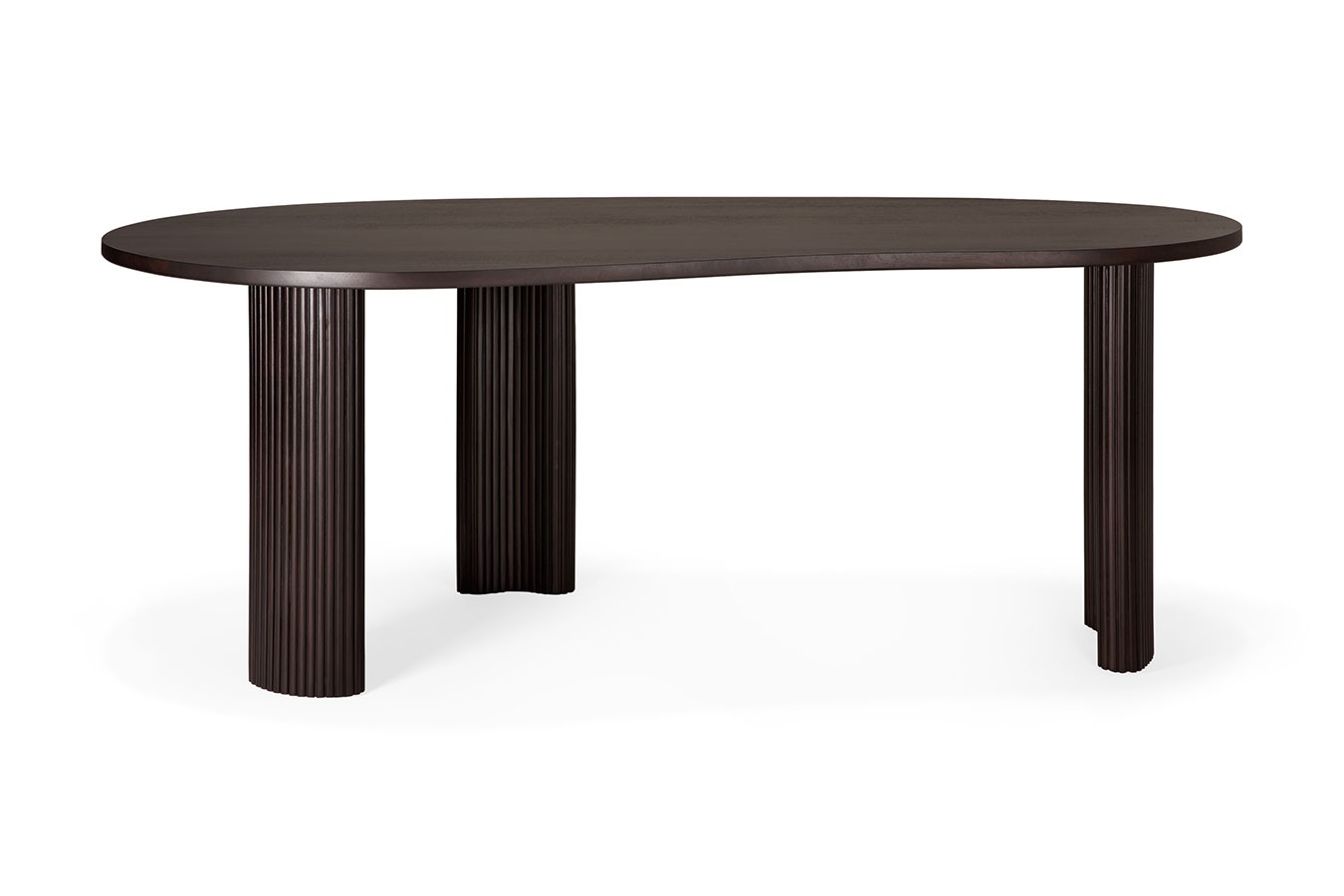 Schreibtisch Boomerang Mahagoni B 200 cm