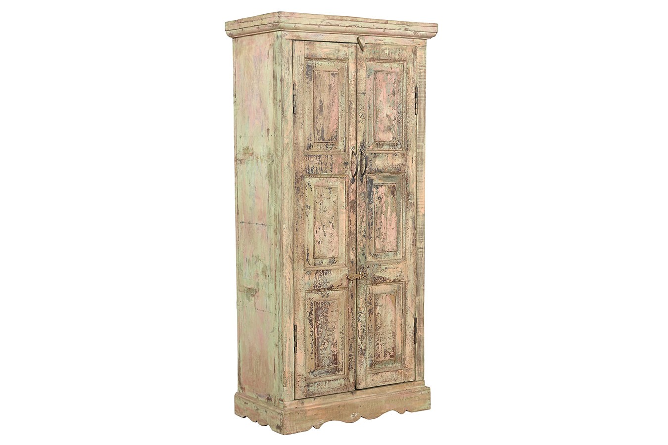 Schrank Vintage creme rosa lindgrün