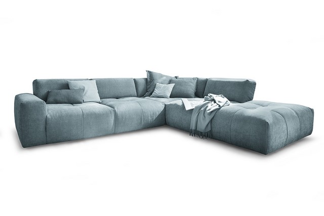 Ecksofa Paddy Stoff navy