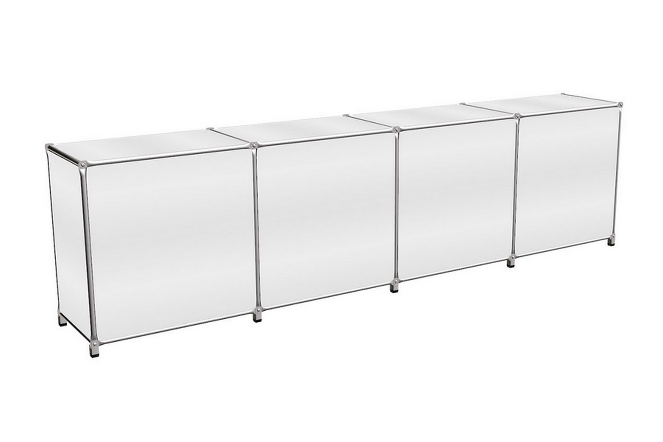 Sideboard System 180 weiß B 291 cm