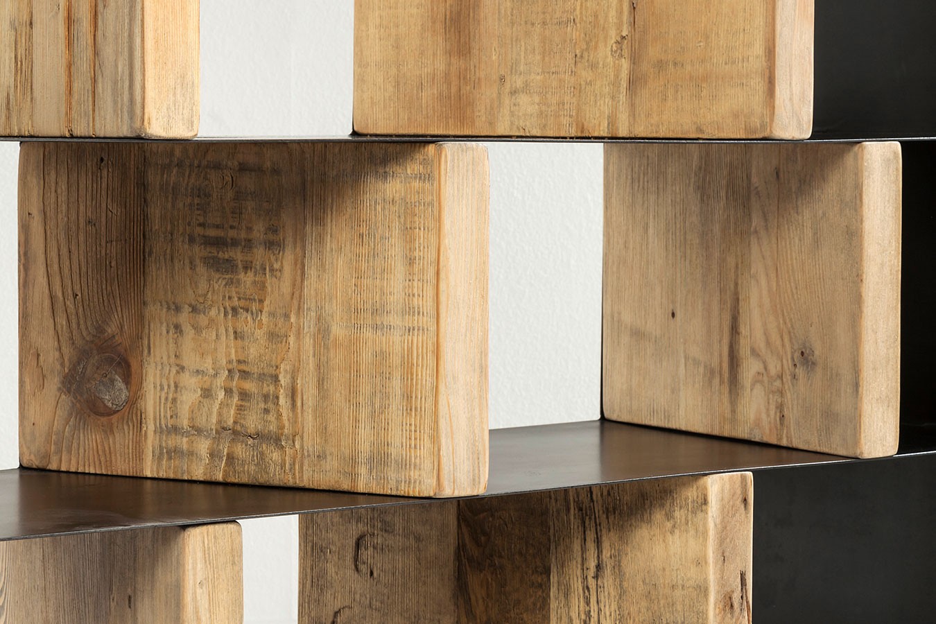 Regal Storm Holz/Metall 100*234*30 cm