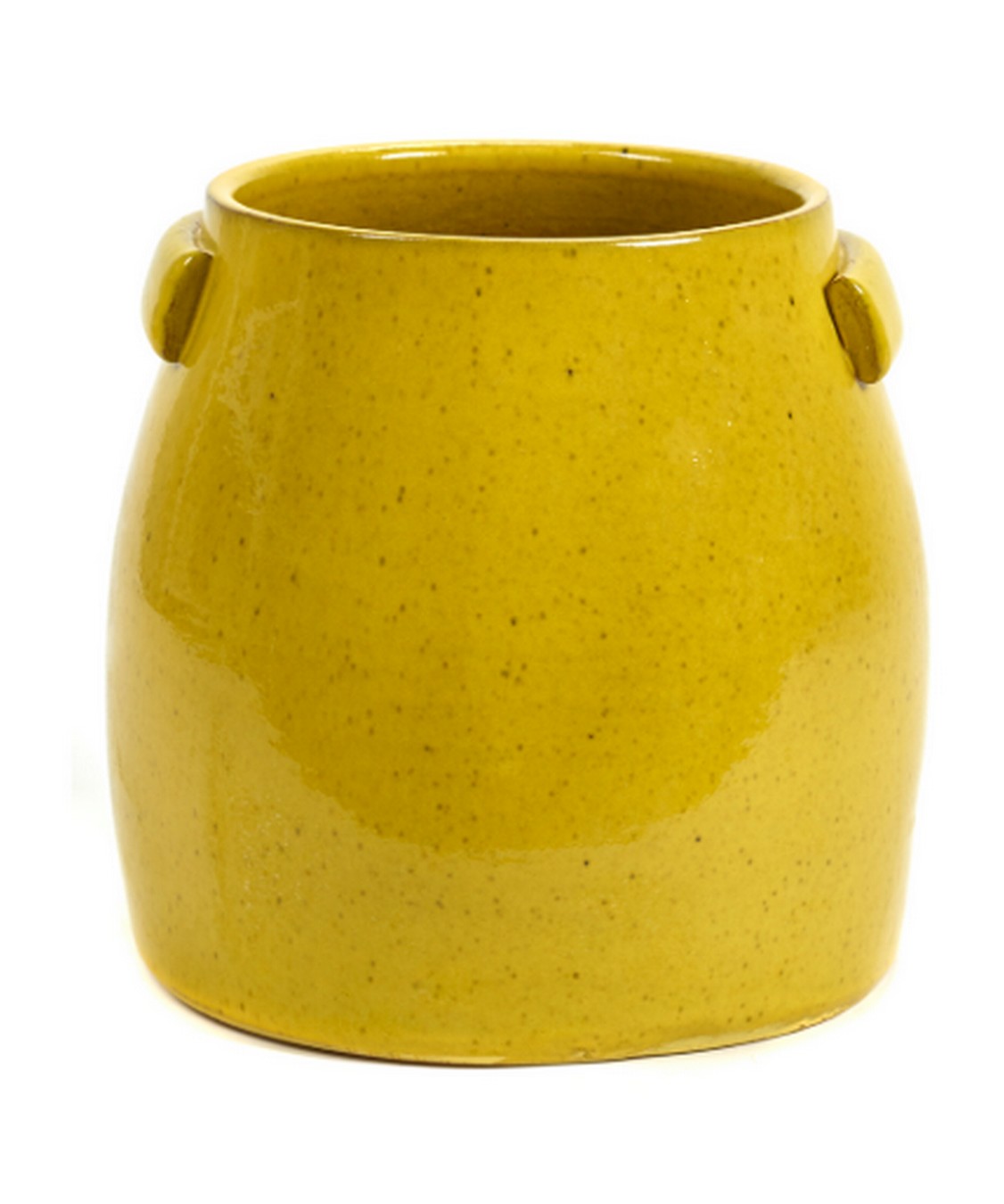 Übertopf Terrakotta gelb gross