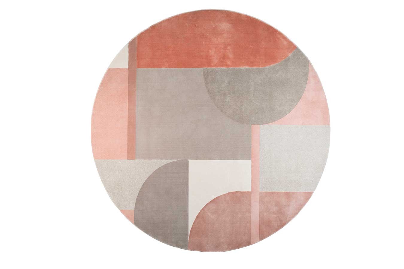 Teppich grau rosa D 240 cm