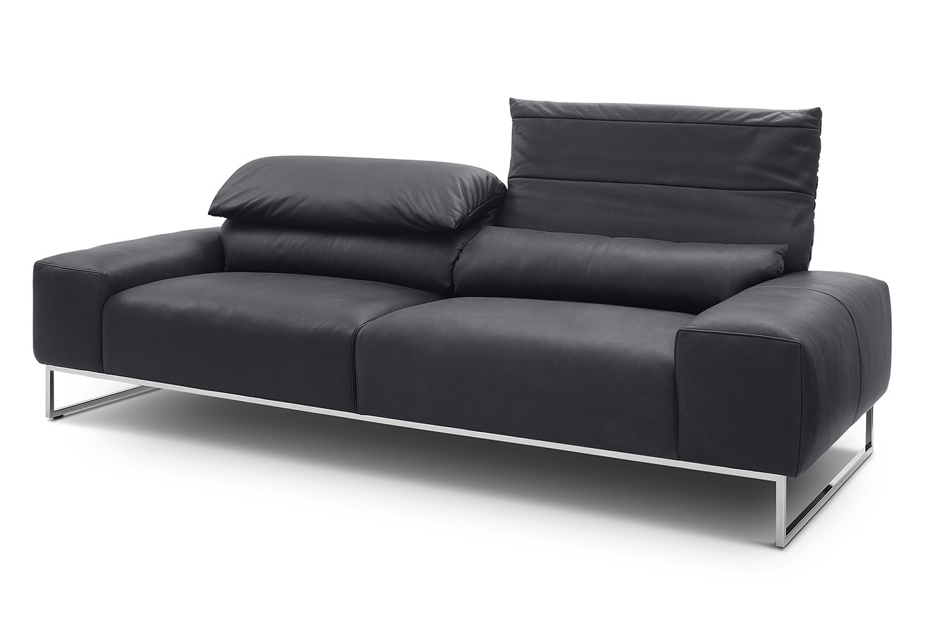 2-Sitzer Samara Leder schwarz