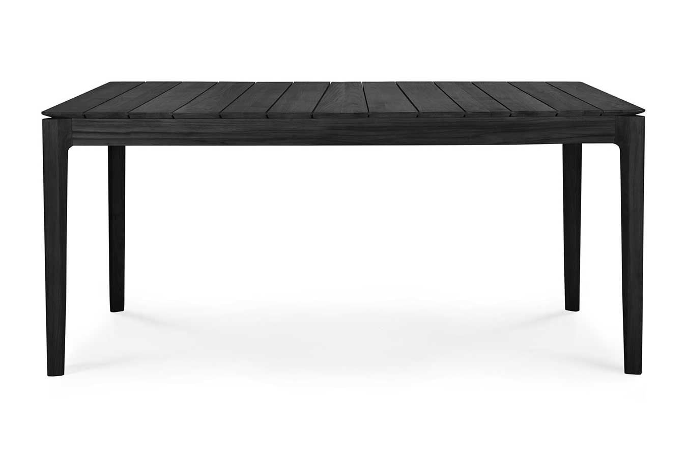 Outdoortisch Bok Teakholz schwarz 162 cm
