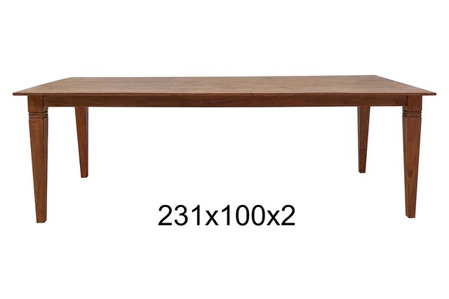 Teakholztisch "K" antik 231x100