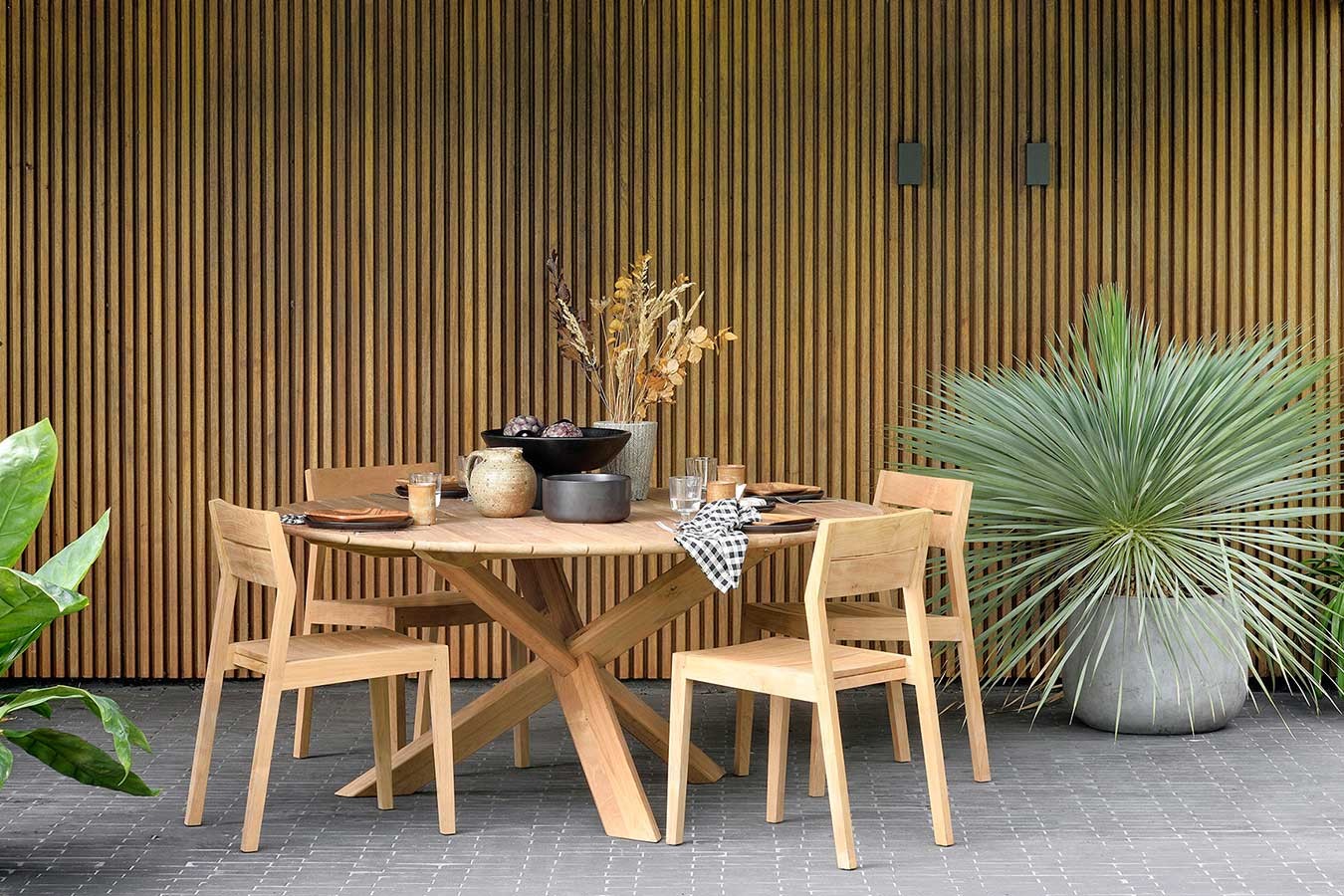 Outdoor Stuhl EX 1 Teak massiv