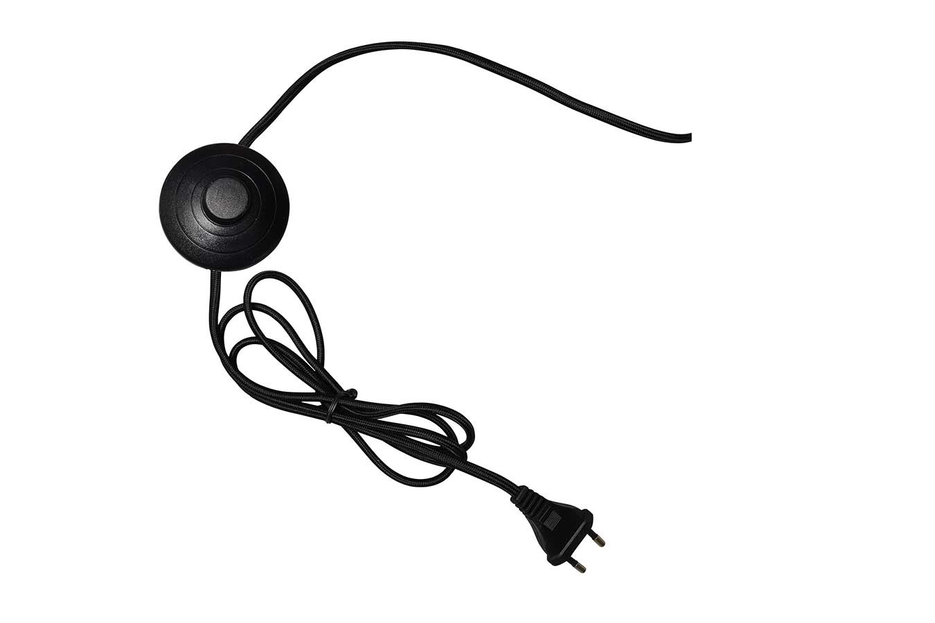 Stehlampe Lima schwarz natur H 170