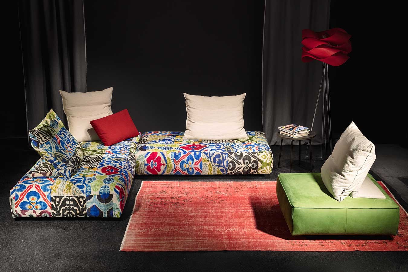 Sofaelement Iwan 3 Sitzer Stoff multi